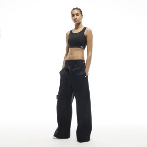 Reebok Victoria Beckham Rib Crop Top Damen - Schwarz - DE 062-RPZ